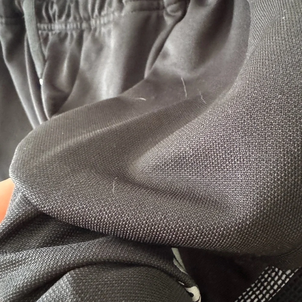 adidas Black Men’s Performance Joggers with White Logo